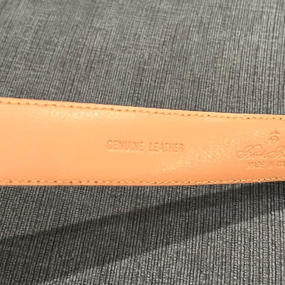 Brooks Brothers Leather Embossed Belt - Picture 6 of 9